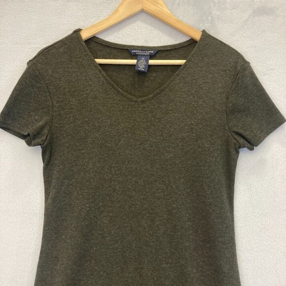 American Eagle Outfitters Long Maxi Wool Blend Dress Small S Brown Short Sleeve - Picture 5 of 13